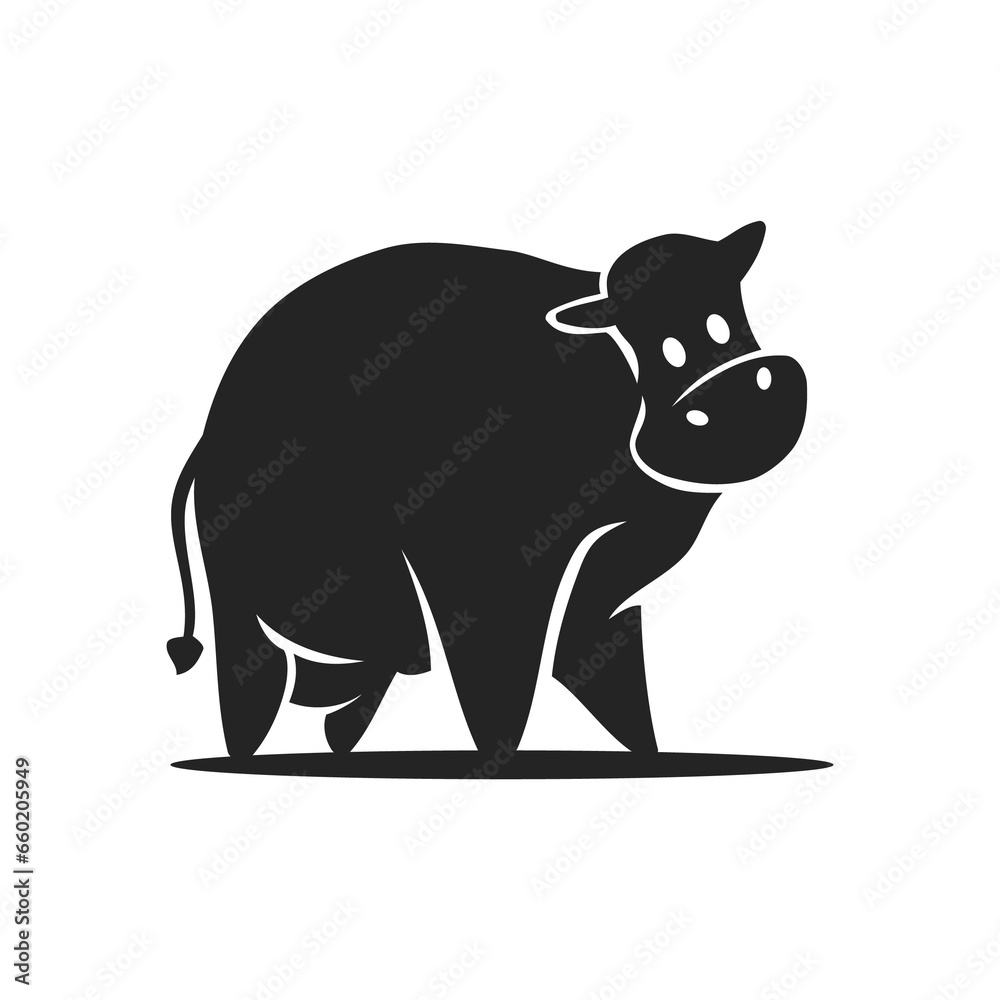 cow logo template Isolated. Brand Identity. Icon Abstract Vector graphic cow logo template Isolated. Brand Identity. Icon Abstract Vector graphic