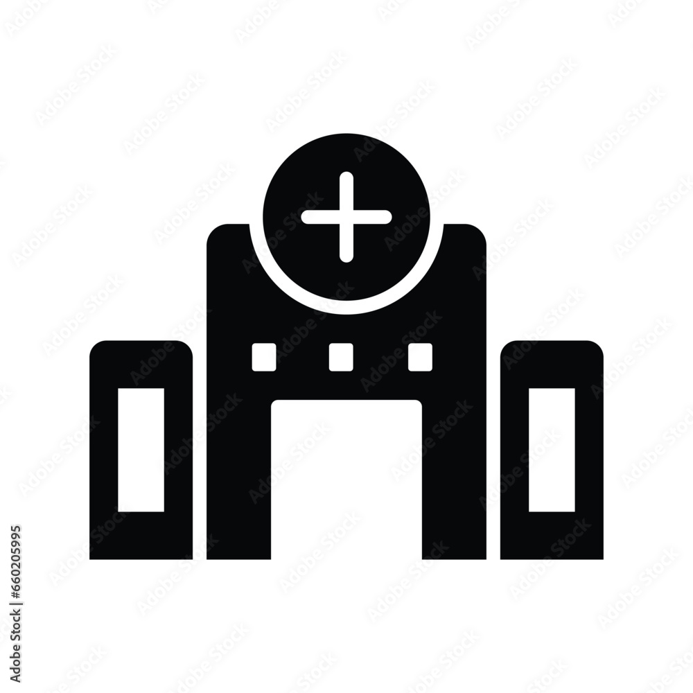 Fototapeta premium Hospital icon design, illustration design