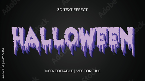 halloween editable text effect October Festival 3d Cartoon template style premium vector
