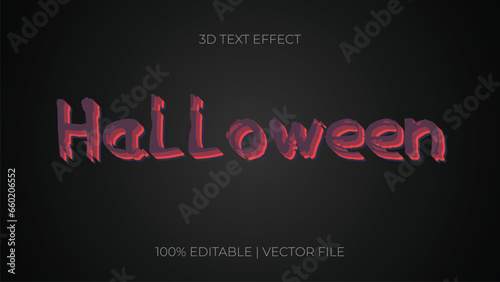halloween editable text effect October Festival 3d Cartoon template style premium vector