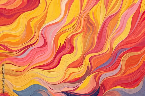 Fluid Motion of Swirling Autumn Leaves: Abstract Background Design, generative AI