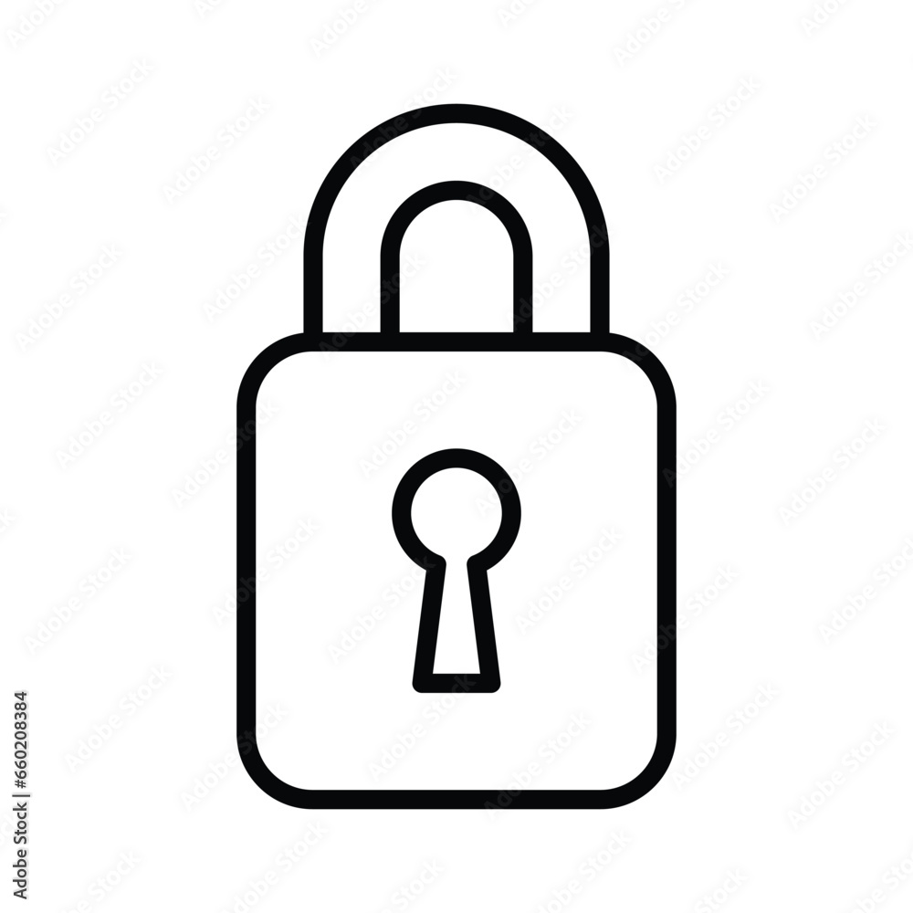 Padlock icon design, illustration design Padlock icon design, illustration design