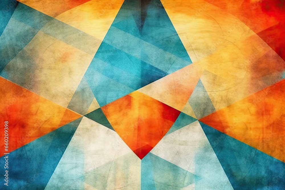 Abstract Geometric Background: Avant-Garde Style Playing with Shapes and Angles, generative AI Abstract Geometric Background: Avant-Garde Style Playing with Shapes and Angles, generative AI