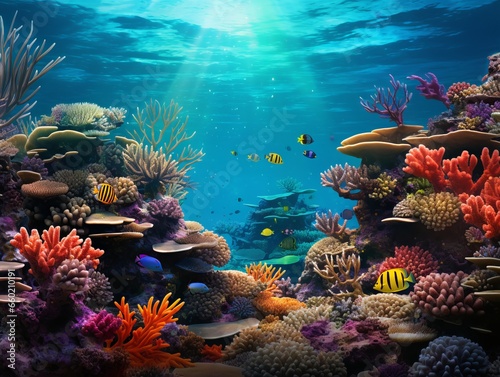 coral reef in sea © awalcreative