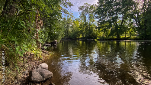 Little Wolf River in Symco Wisconsin on a Summer Day