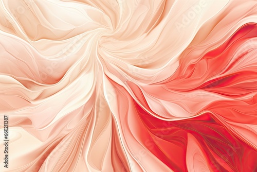 Abstract Red and White Background: A Vibrant Dance of Warmth and Purity, generative AI