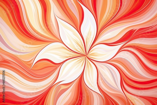 Peppermint Candy Abstract: Vibrant Red and White Background Exuding Lively Spirit, generative AI