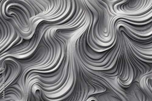 Grey Abstract Background: Swirling Pattern with a Variety of Grey Tones, generative AI
