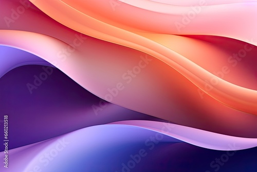 Modern Abstract Background: Subtle Gradients and Smooth Curves - A Captivating Digital Image, generative AI