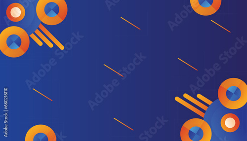 Modern memphis banner shapes background
