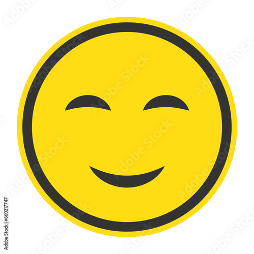 Vector illustration of cute smile emoticons. Colored icons for website design .Simple design on transparent background (PNG).