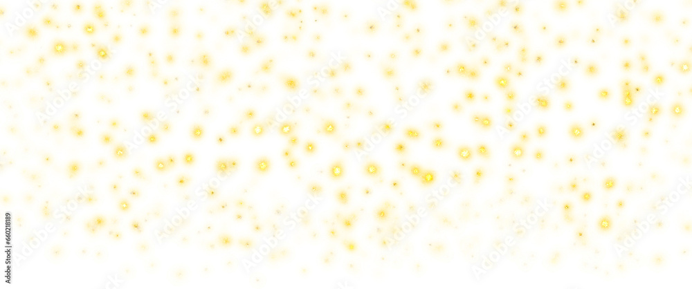 transparent gold glitter particle effect