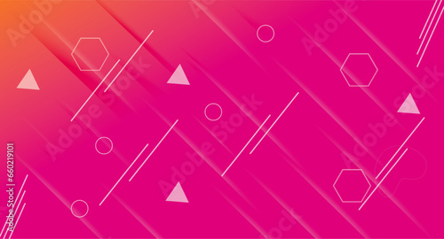 Colorful geometric background. backgroud with gradient color pink and purple