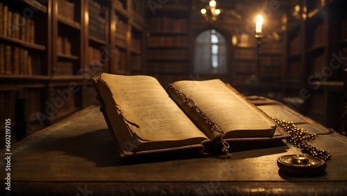 In the depths of the old library