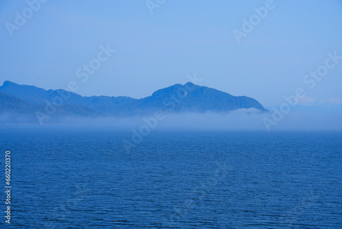 View of the Tongass National Forest on Kuiu Island in the Inside Passage of Southeastern Alaska in the Pacific Ocean, USA