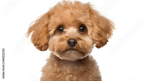 close up portrait of a puppy ai generative