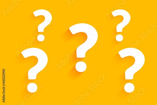 vector question mark minimal style background