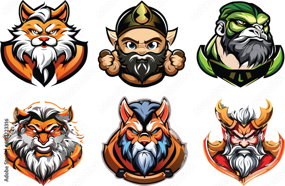 Obraz premium mascot logo design vector with modern illustration concept style for badge, emblem and t shirt printing. illustration for sport and esport team