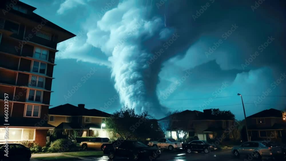 house in dangerous caused tornado typhoon hurricane wind video looping 