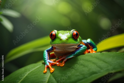 red-eyed tree frog (agalychnis callidryas)