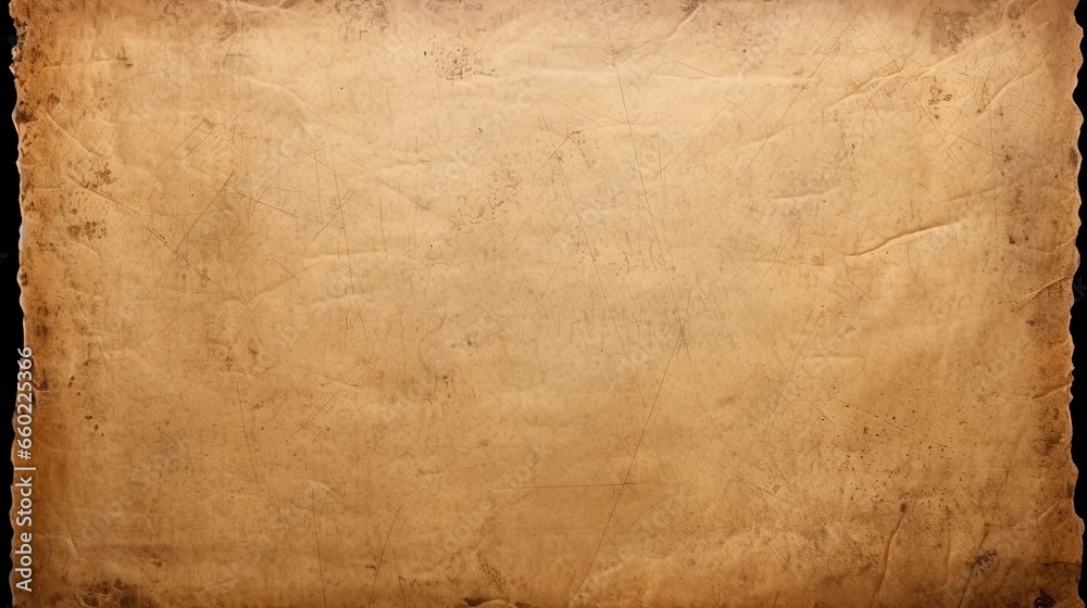 Antique Ephemera: Isolated Worn Paper Sheet

