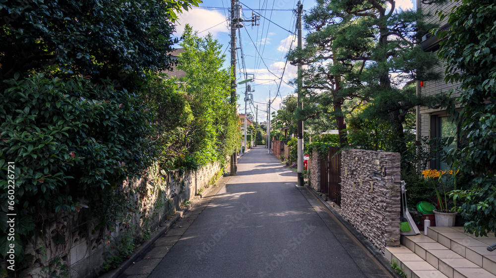 緑が多い住宅街