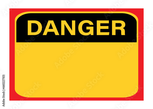 Danger empty sign caution sign vector eps.10