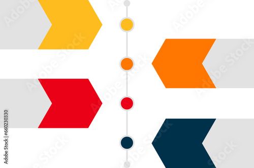 Project Timeline Design Element Isolated Vector