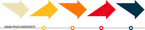 Project Timeline Design Element Isolated Vector