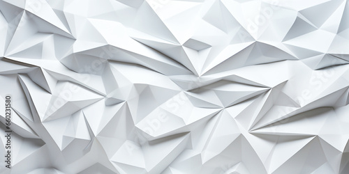 Abstract low poly pattern, polygon, white and gray color background,3D illustration.