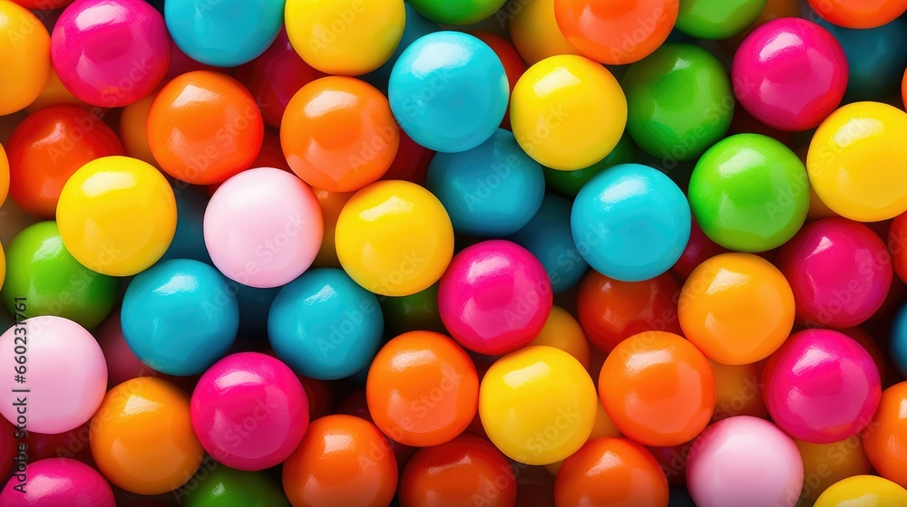 colorful candy balls artfully piled to create a visually captivating and repeatable pattern, abstract art colorful candy balls artfully piled to create a visually captivating and repeatable pattern, abstract art