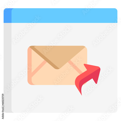 Mail icon often used in design, websites, or applications, banner, flyer to convey specific concepts to enhance user communication and support experiences.