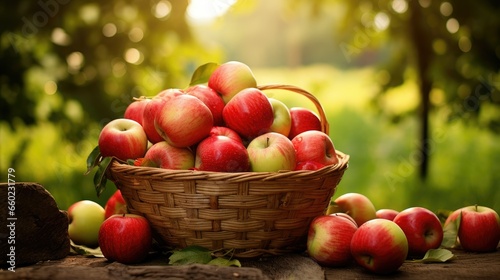 fresh apples in basket, fruit publications, farm marketing materials