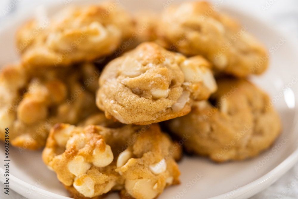 White Chocolate Macadamia Nut Cookies White Chocolate Macadamia Nut Cookies