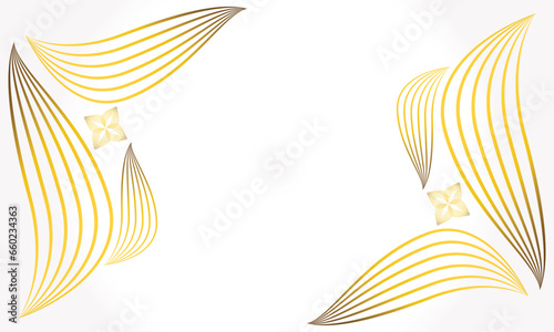 elegant white gold floral background with floral and leaf ornament