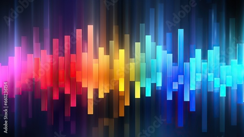 equalizer bar graph abstract background  .Generative AI