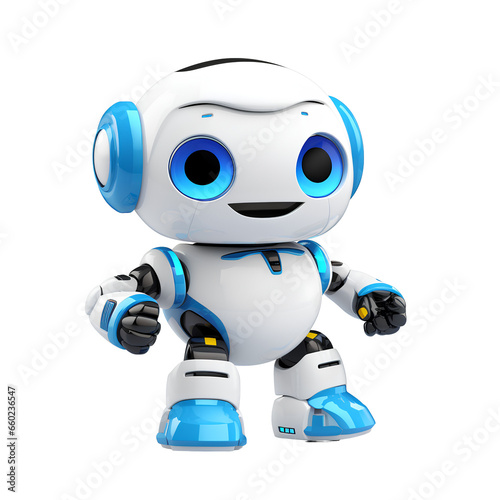 Android robot smiling friendly on transparent background PNG © I LOVE PNG