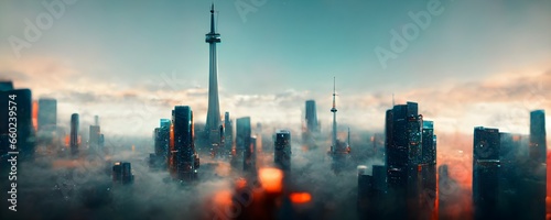 HD Toronto wallpaper from the future 4K octane rendering unreal engine 5 