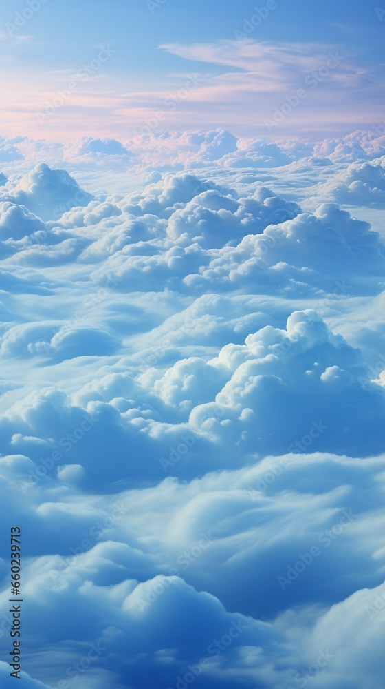 hd phone wallpaper featuring a gradient cyan mystical abstract cloudscape