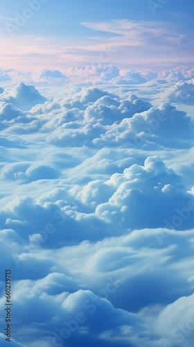 hd phone wallpaper featuring a gradient cyan mystical abstract cloudscape