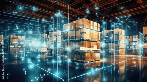 The digital warehouse of the future intelligent logistics