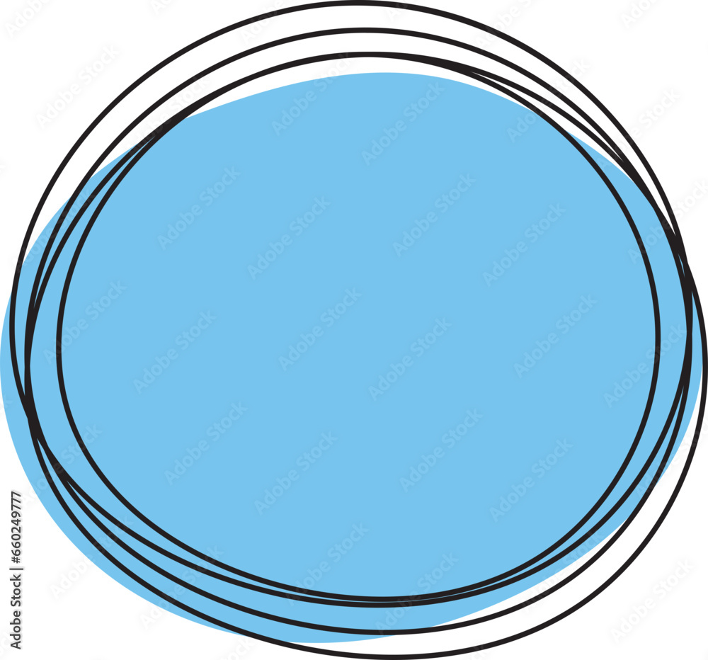 circle border frame hand drawn doodle line circle border frame hand drawn doodle line