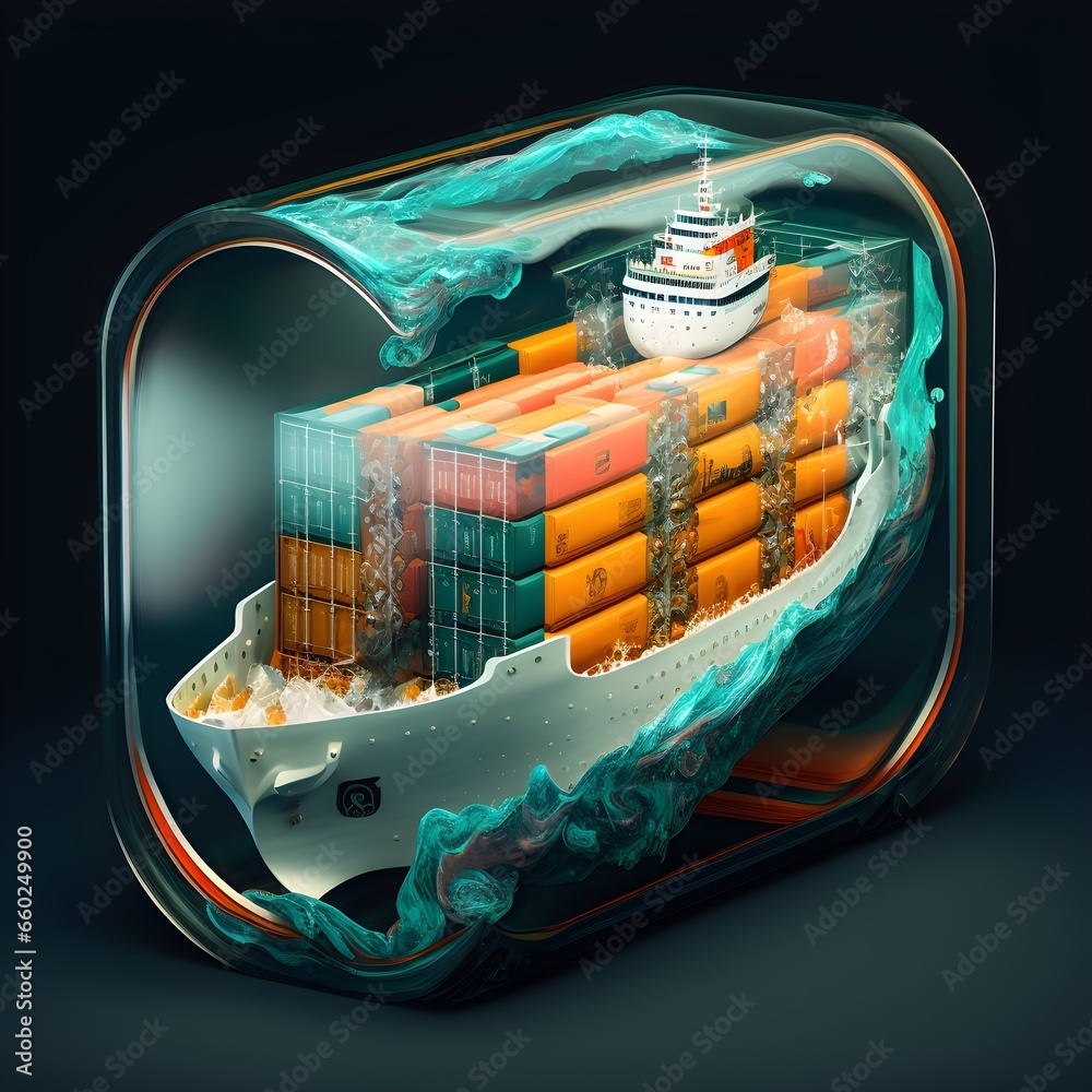 containership115 display case of knolling item teardown transparent ...