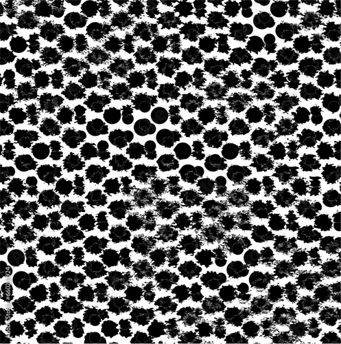 Imitation leopard skin with black distorted spots