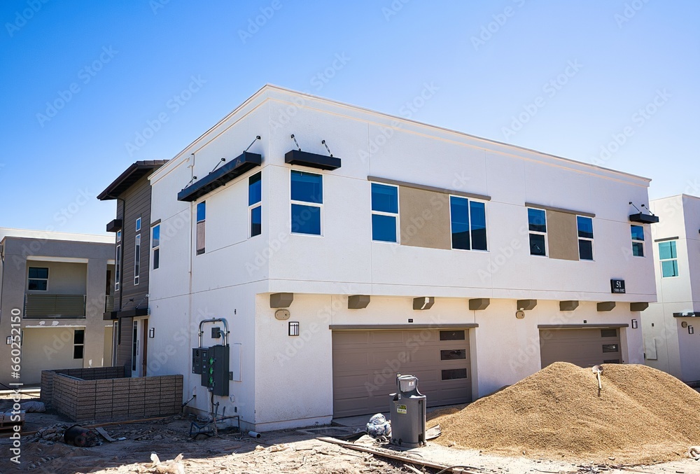 Chino, California. USA. (10/06/2023) Building the future Construction