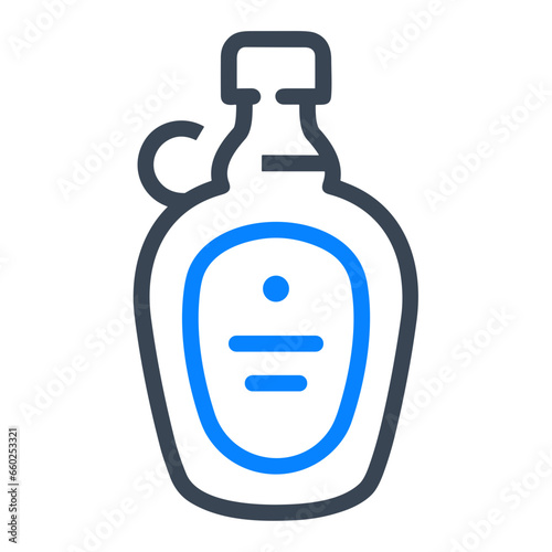 Bottle drink icon symbol vector image. Illustration of the drink water bottle glass design image