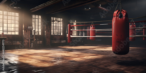 Generative AI Creating a Boxing Ring Virtual Boxing Ring Construction © Muhammad