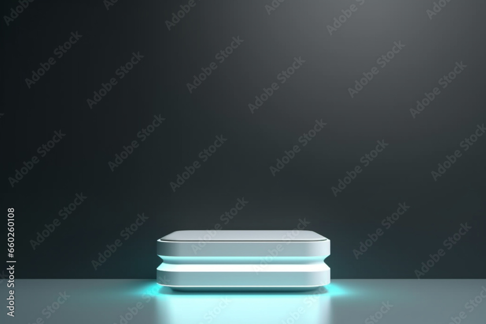 Futuristic pedestal for display, Blank podium for product, 3d Futuristic pedestal for display, Blank podium for product, 3d