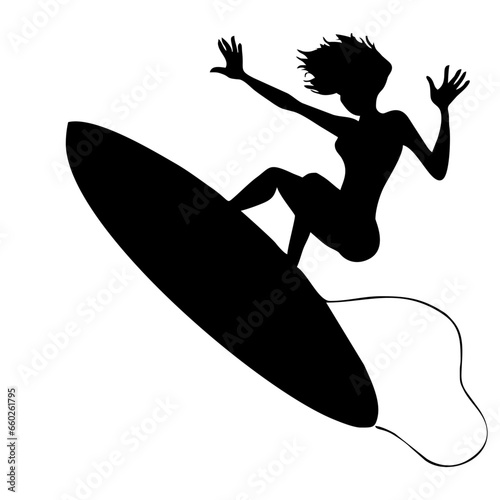silhouette of a surfer