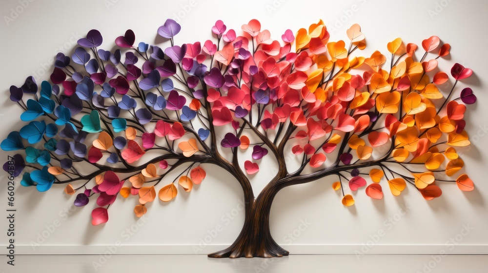 Colorful Thankful tree on white background ,Desktop Wallpaper ...